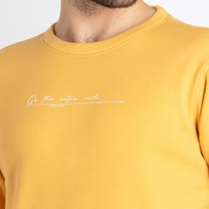 Mens Solid Round Neck Sweatshirt