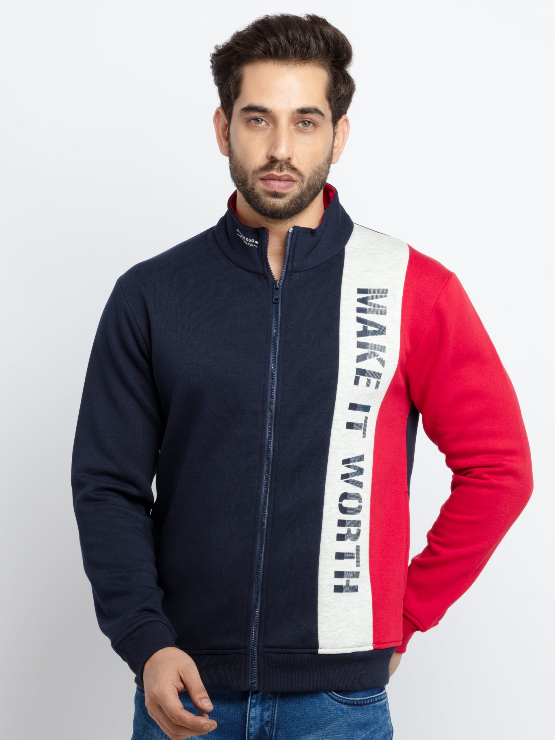 Mens Mix & Match Collar Neck Sweatshirt