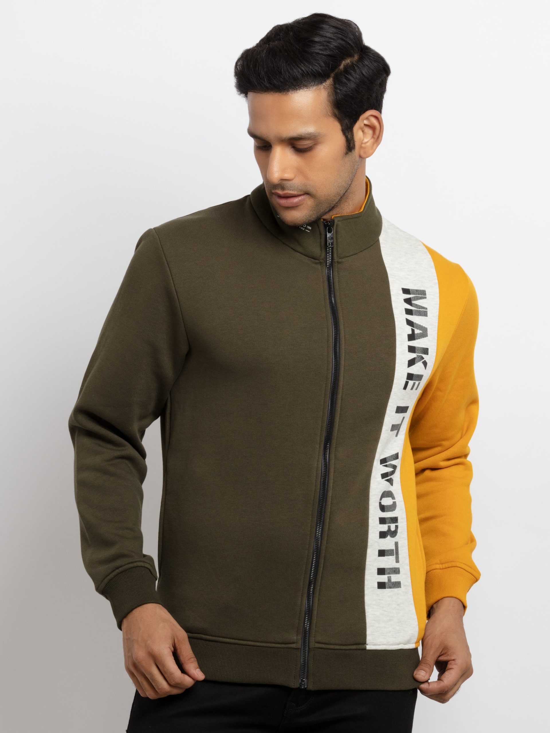 Mens Mix & Match Collar Neck Sweatshirt