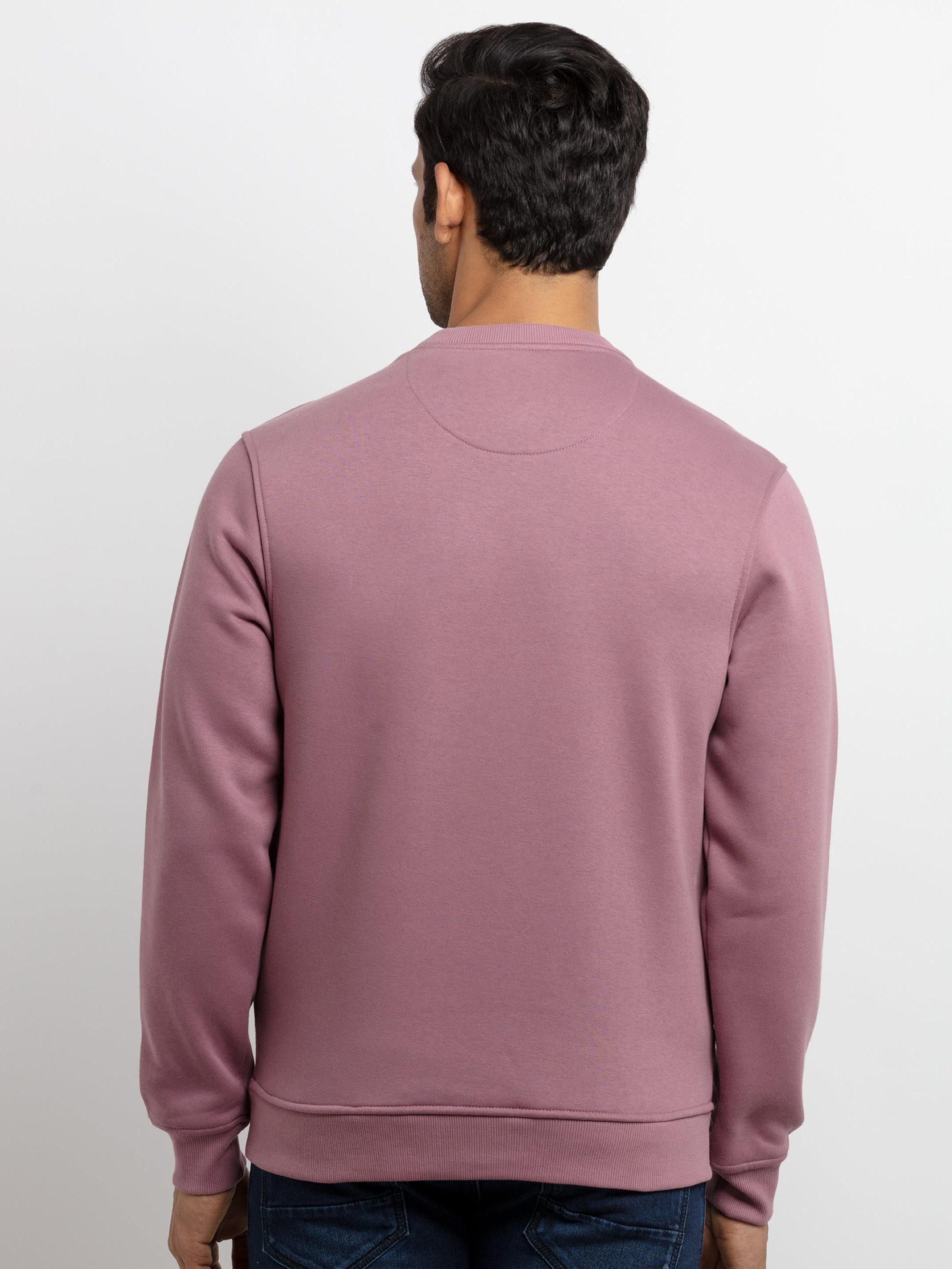 Mens Printed Round Neck Sweatshirt