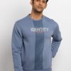 Mens Printed Round Neck Sweatshirt