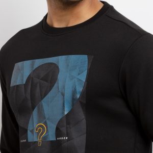 Mens Printed Round Neck Sweatshirt