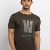 Mens Printed Round Neck Sweatshirt