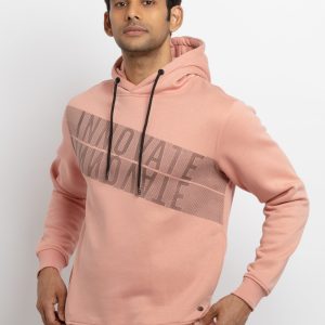 Mens Printed Hooded Sweatshirt