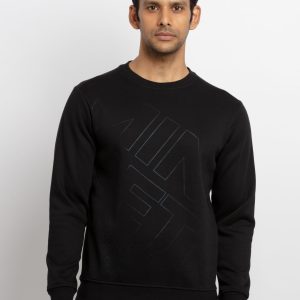 Mens Printed Round Neck Sweatshirt
