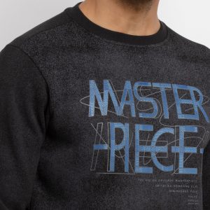Mens Printed Round Neck Sweatshirt