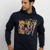 Mens Printed Hooded Sweatshirt