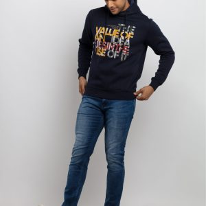 Mens Printed Hooded Sweatshirt