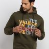 Mens Printed Hooded Sweatshirt