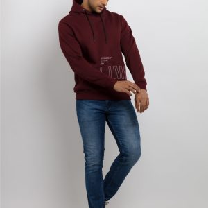 Mens Printed Hooded Sweatshirt
