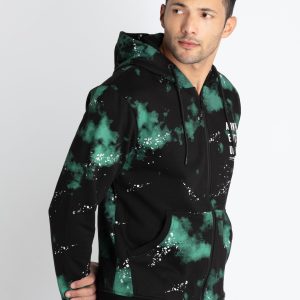 Mens Tie & Dye Sweatshirt With Hoodie