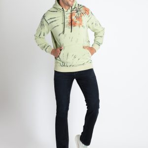 Mens All Over Print Sweatshirt With Hoodie
