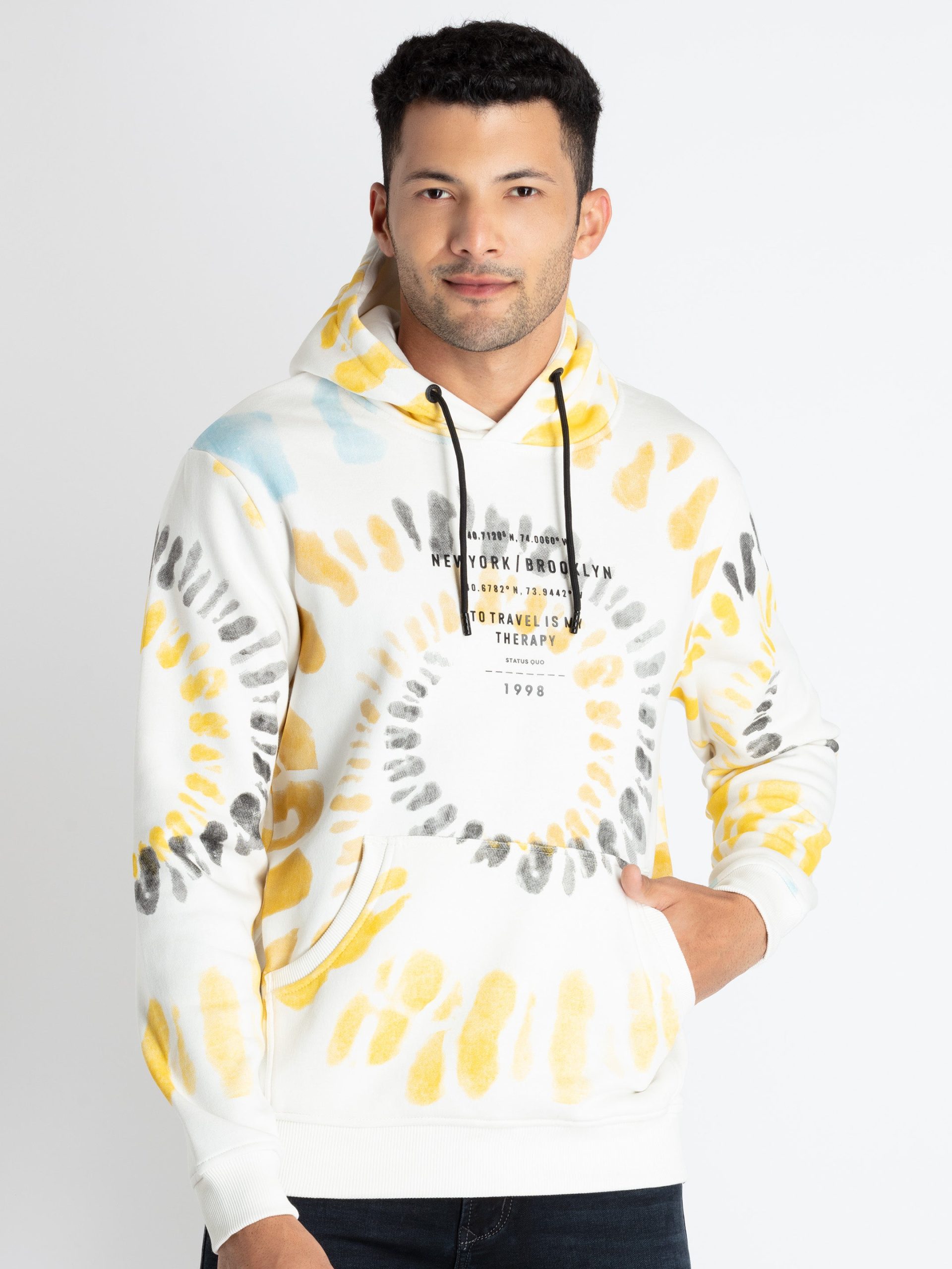 Status Quo Men'S All Over Print Sweatshirt With Hoodie