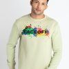 Mens Printed Round Neck Sweatshirt