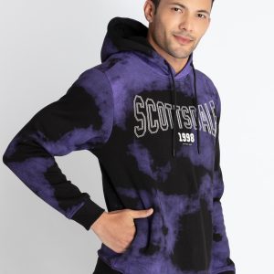 Mens Tie & Dye Sweatshirt With Hoodie