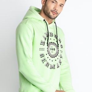 Mens Printed Hooded Sweatshirt
