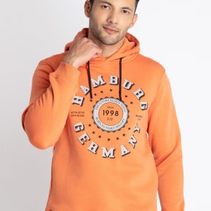 Mens Printed Hooded Sweatshirt