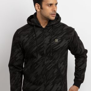 Mens All Over Printed Hooded Sweatshirt