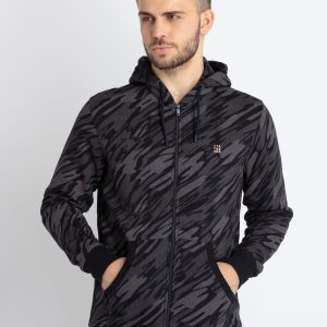 Mens All Over Printed Hooded Sweatshirt