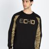 Status Quo Men'S Colorblocked Round Neck Full Sleeve Sweatshirt