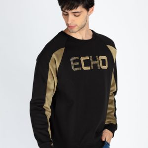Status Quo Men'S Colorblocked Round Neck Full Sleeve Sweatshirt