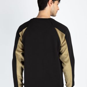 Status Quo Men'S Colorblocked Round Neck Full Sleeve Sweatshirt