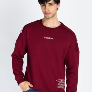 Mens Printed Round Neck Full Sleeve Sweatshirt