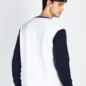 Status Quo Men'S Colorblocked Round Neck Full Sleeve Sweatshirt