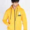Mens Printed Round Neck Hooded Sweatshirt