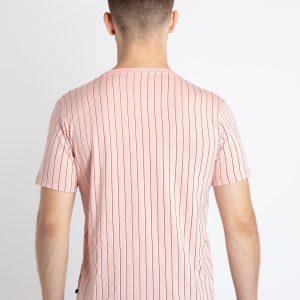 Mens Striped Round Neck T-Shirt