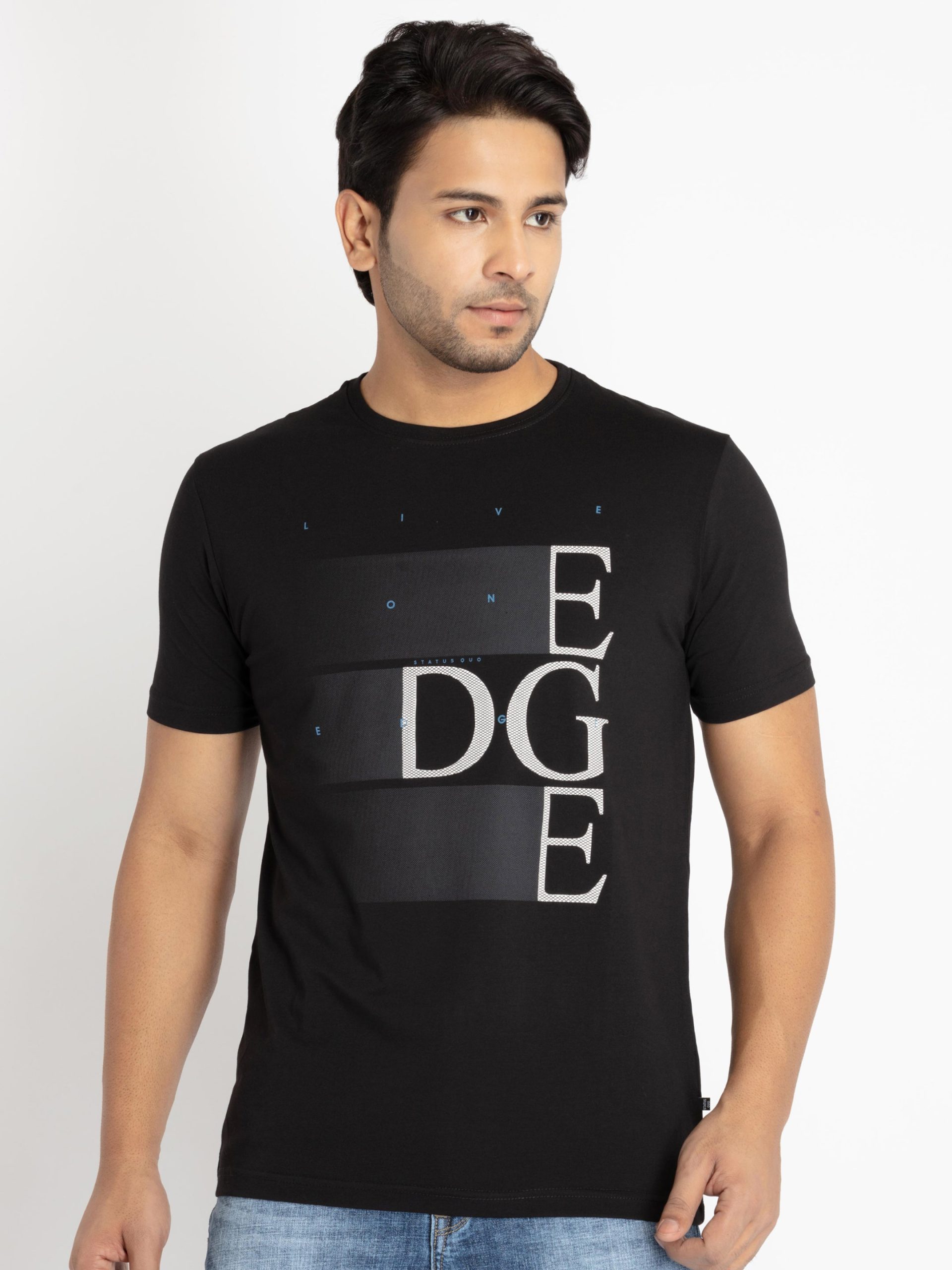 Status Quo Mens Front Printed Round Neck T-Shirt