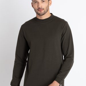 Status Quo Mens Solid Round Neck T-Shirt