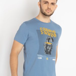 Mens Printed Round Neck T-Shirt