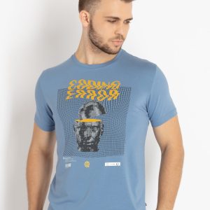 Mens Printed Round Neck T-Shirt