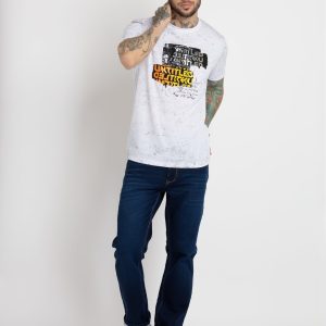 Status Quo Mens All Over Printed Round Neck T-Shirt