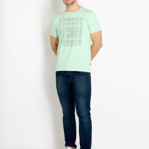 Mens Printed Round Neck T-Shirt