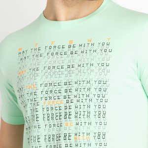 Mens Printed Round Neck T-Shirt