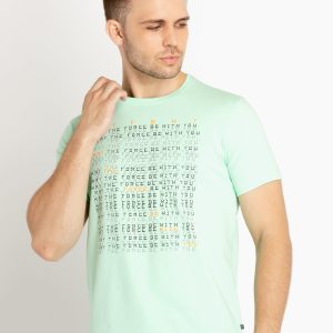 Mens Printed Round Neck T-Shirt