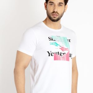 Mens Printed Round Neck T-Shirt