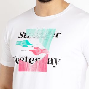 Mens Printed Round Neck T-Shirt