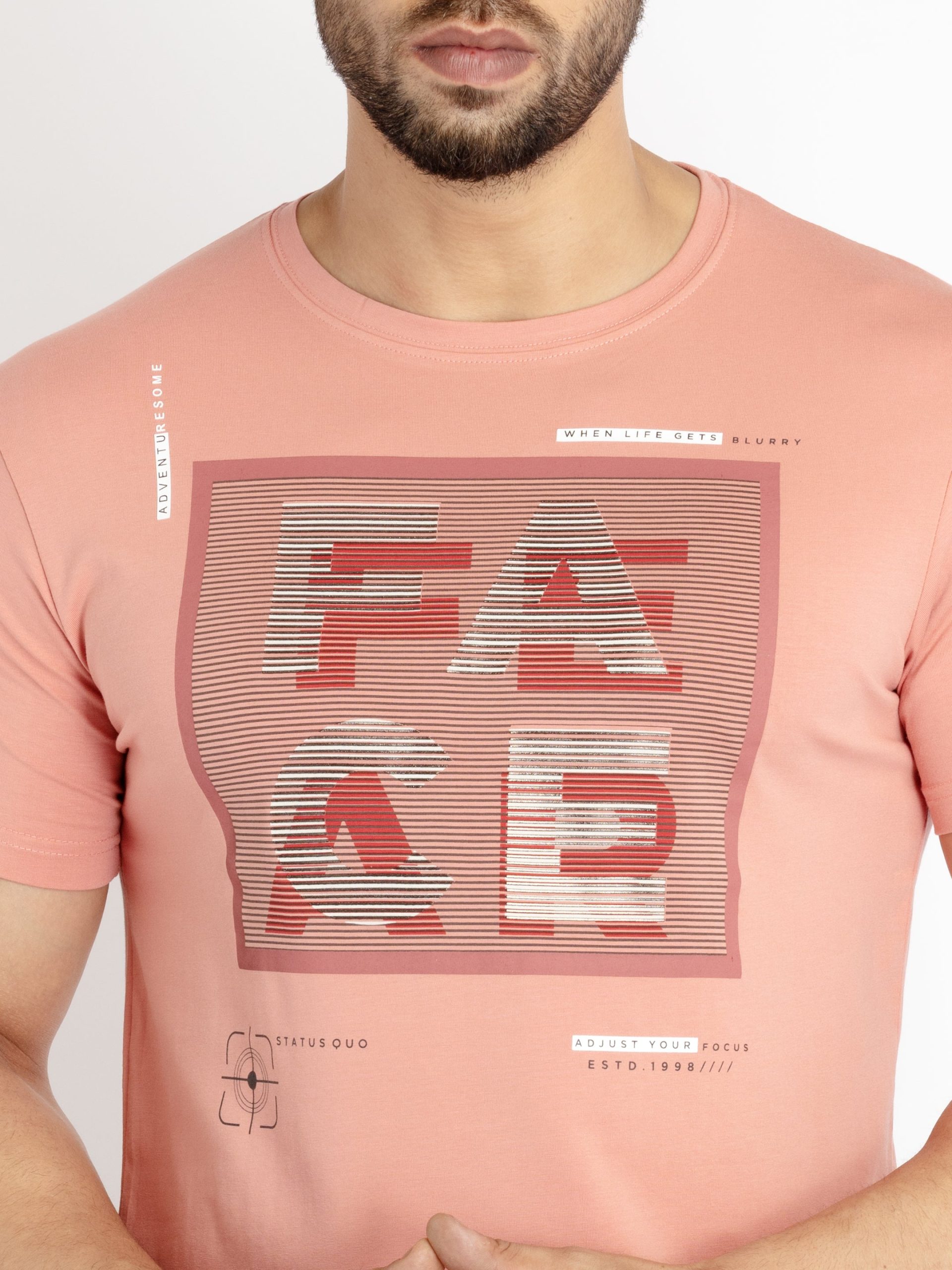 Status Quo Mens Printed Round Neck T-Shirt