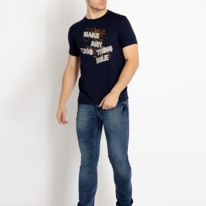 Mens Printed Round Neck T-Shirts