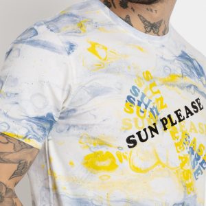 Status Quo Mens All Over Printed Round Neck T-Shirt
