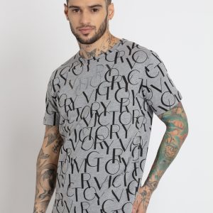 Status Quo Mens All Over Printed Round Neck T-Shirt