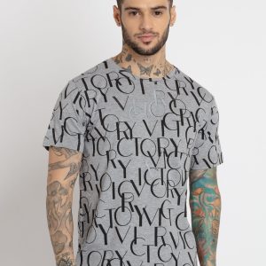 Status Quo Mens All Over Printed Round Neck T-Shirt