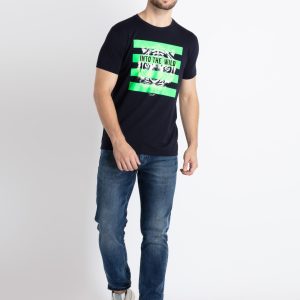 Mens Printed Round Neck T-Shirt