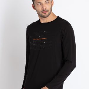 Status Quo Men'S Printed Round Neck T-Shirt