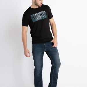 Mens Printed Round Neck T-Shirt