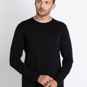 Mens Solid Round Neck T-Shirt
