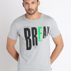 Mens Printed Round Neck T-Shirt